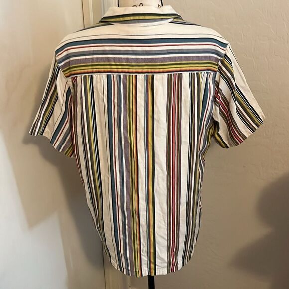 Urban Outfitters Without Walls Striped Button Closure Shirt Casual Boho - Picture 3 of 10